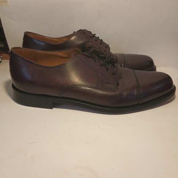 Cole Haan Men's Oxblood Red Cap Toe Oxford Dress Shoes Size 12 - Picture 2 of 12